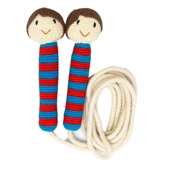 Boy Skipping Rope - Handcrafted Amigurumi