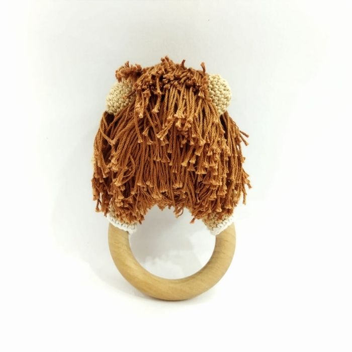 Lion Rattle - Handcrafted Amigurumi