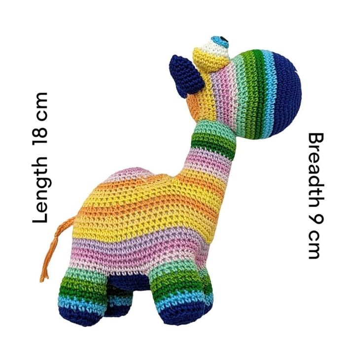 Multi Colour Camel Small - Handcrafted Amigurumi