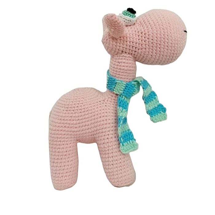 Pink Camel - Handcrafted Amigurumi