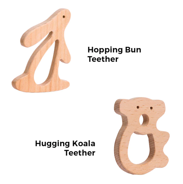 Hopping Bun Hugging Koala Teether Set - Totdot