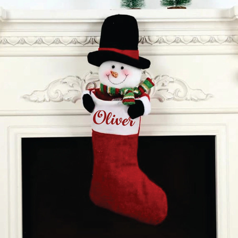 Jack in the Stocking - Snowy Snowman