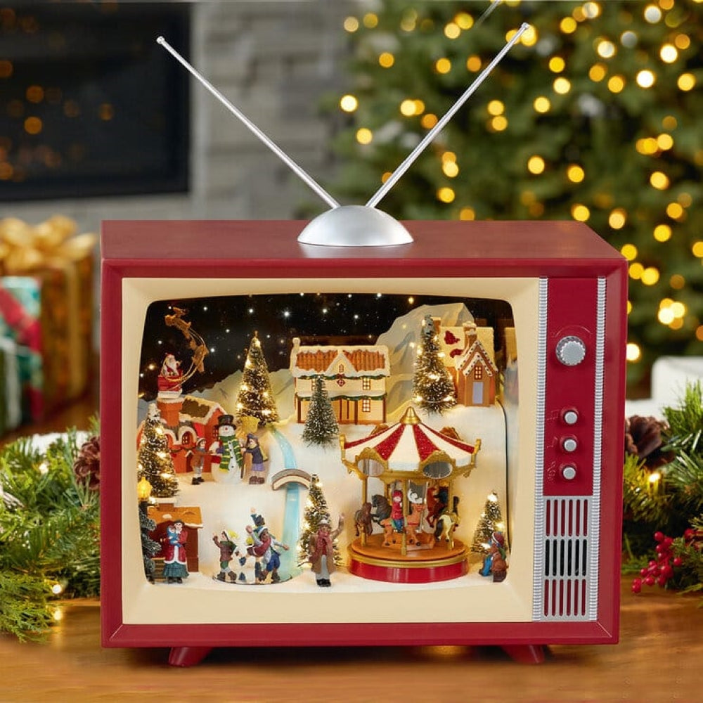 Mr. Christmas 18" Classic Christmas TV