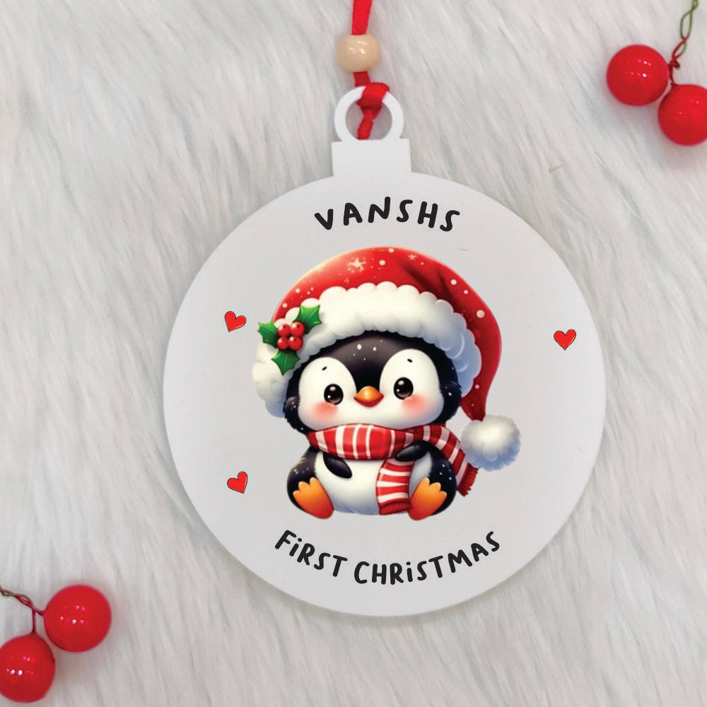 Blushy Penguin Ornament
