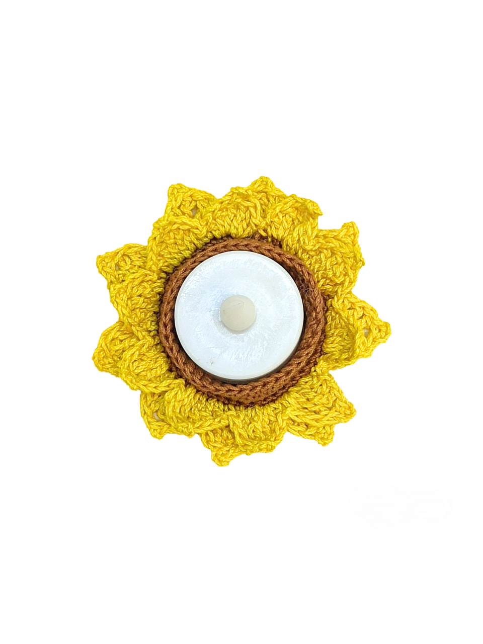 Festive Sunflower Crocheted Tealights - 2.0