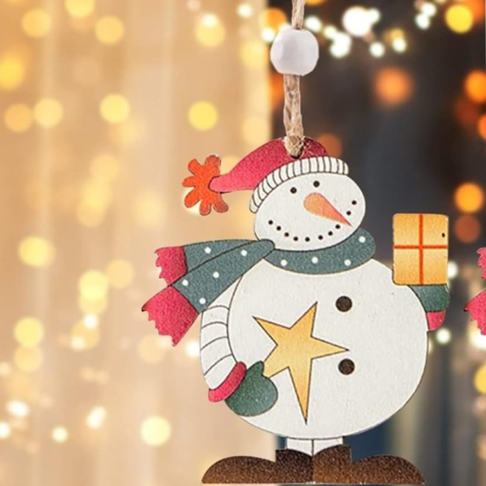 Joyful Festive Ornaments- Starry Snowman