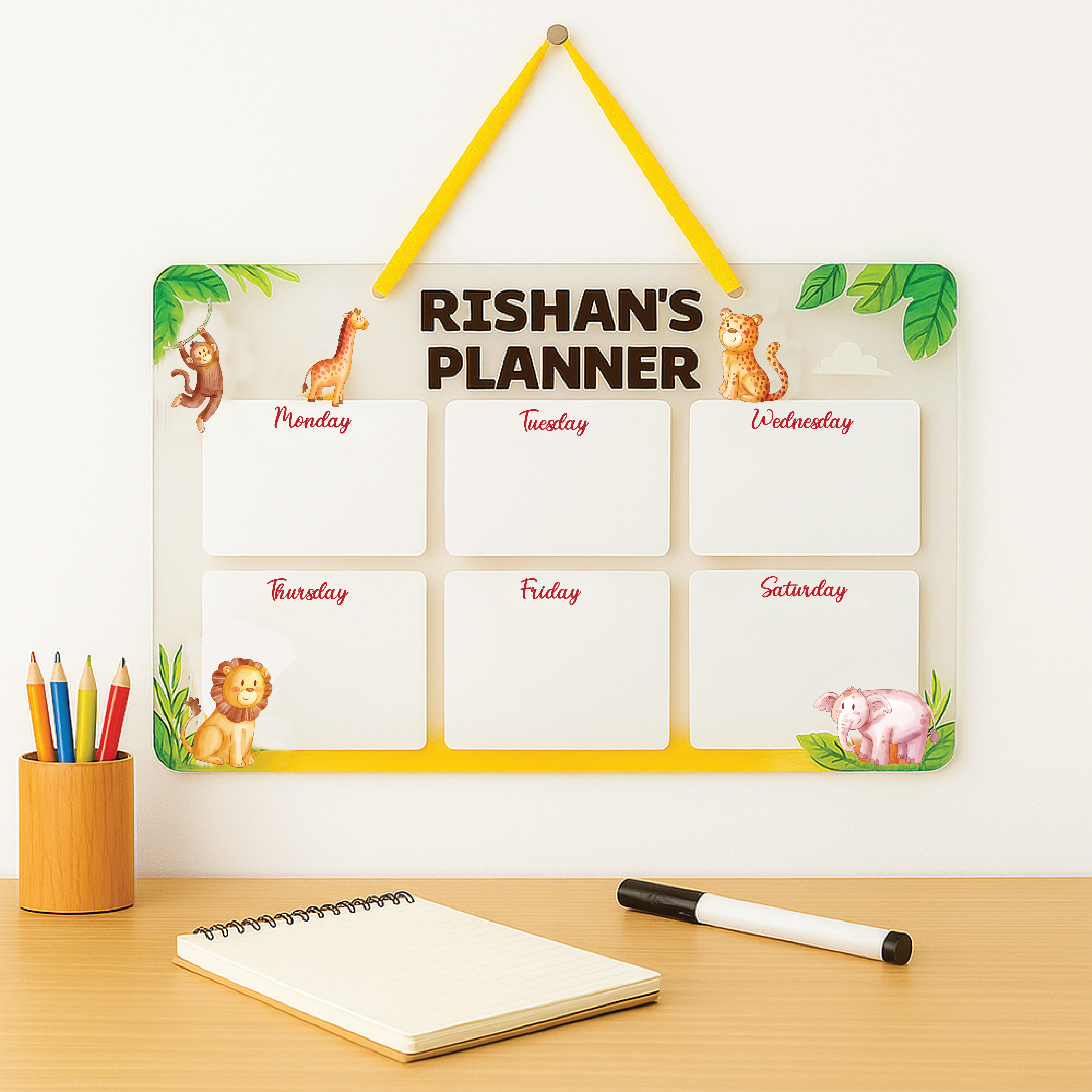 Acrylic planner - Jungle Joy