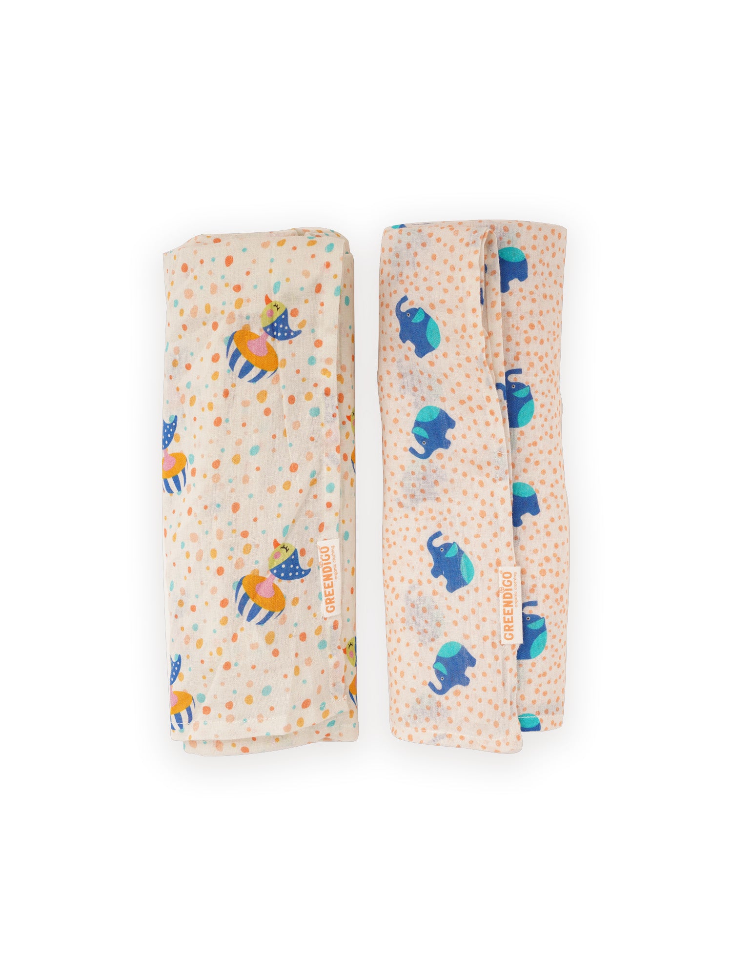 Wildlife Wonders Cotton Muslin Swaddle Wrap for New Born (Pack of 2) - Totdot