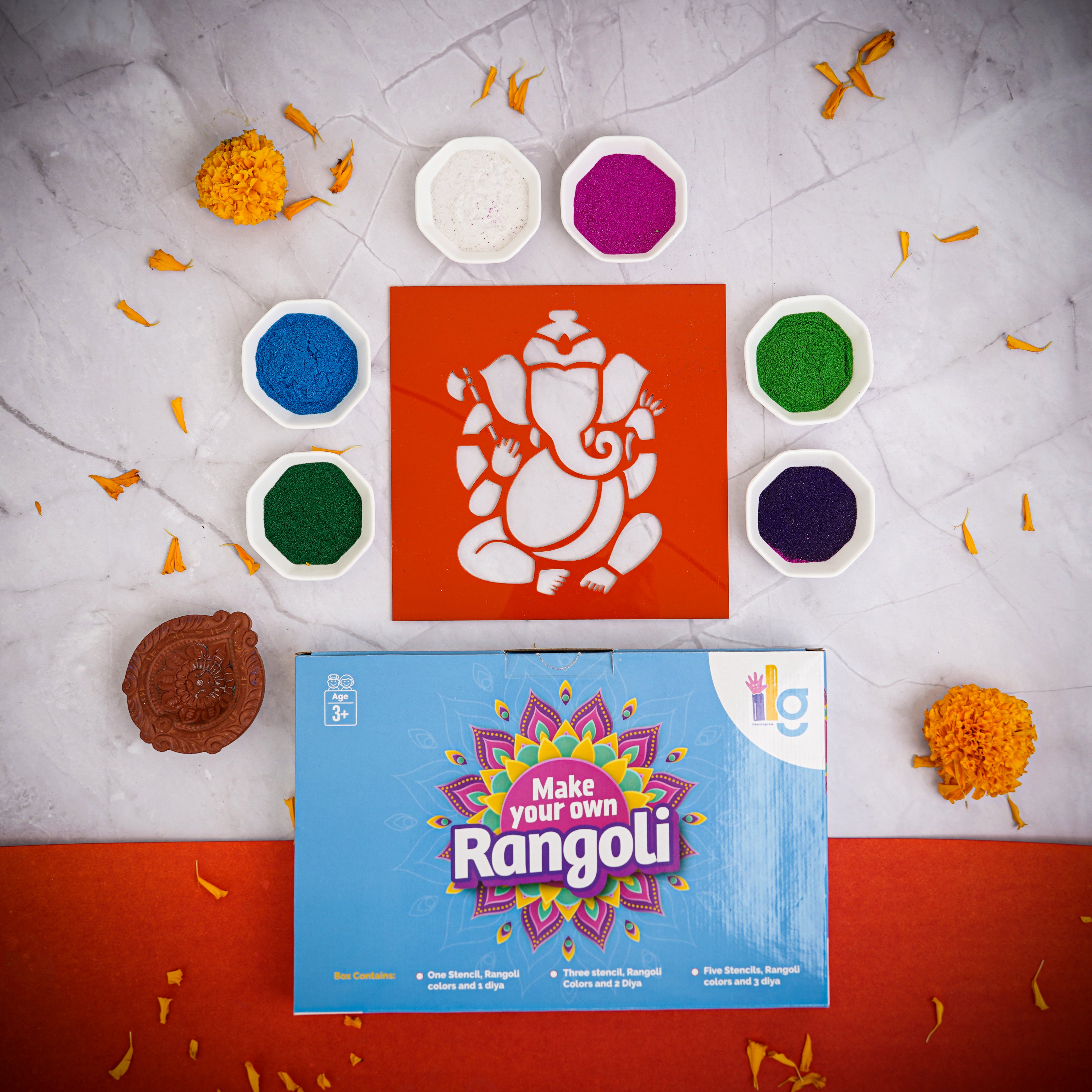 Diwali DIY Rangoli Kit - Ganesh Ji