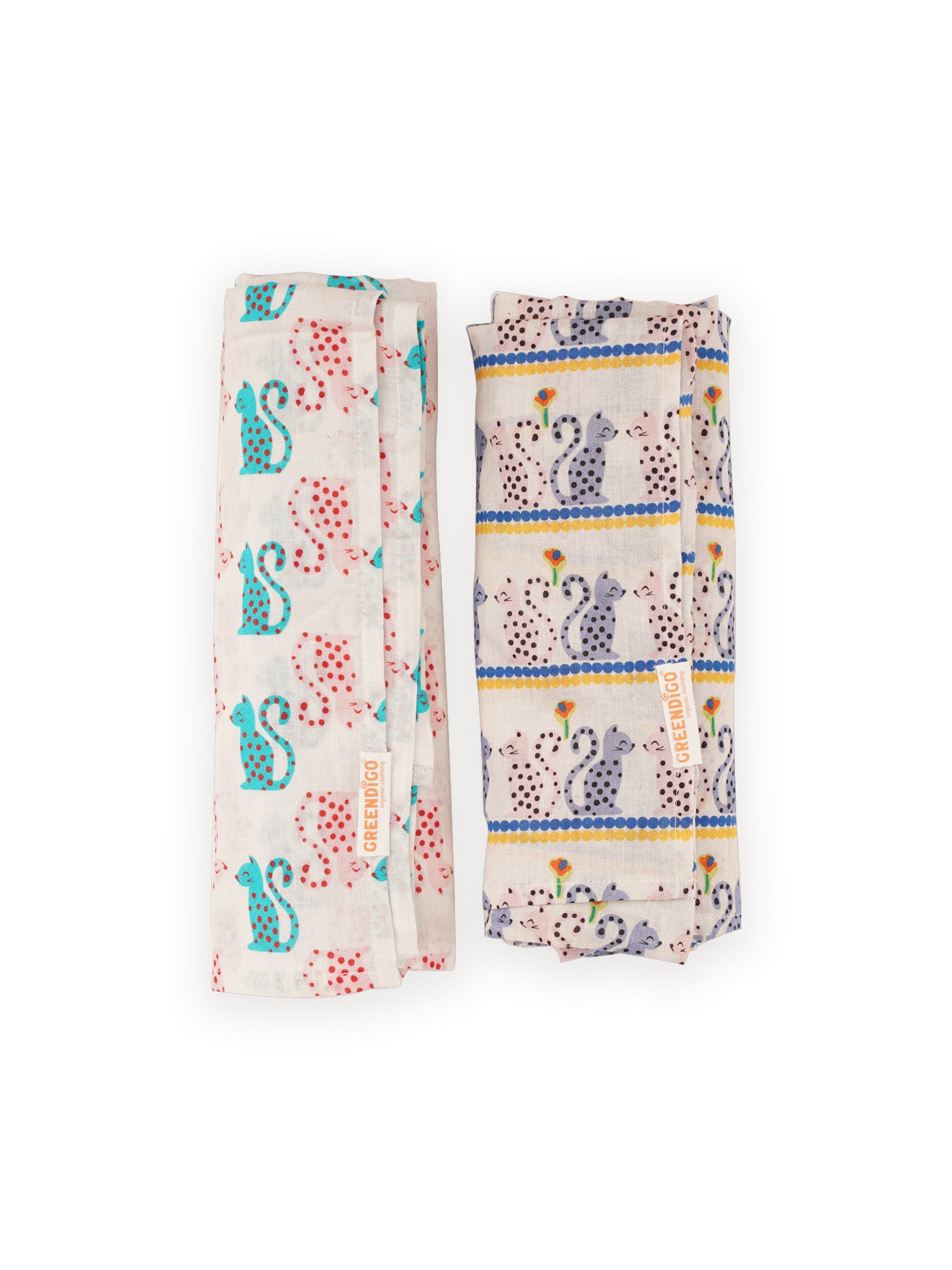 Pals Cotton Muslin Swaddle Wrap for New Born (Pack of 2) - Totdot