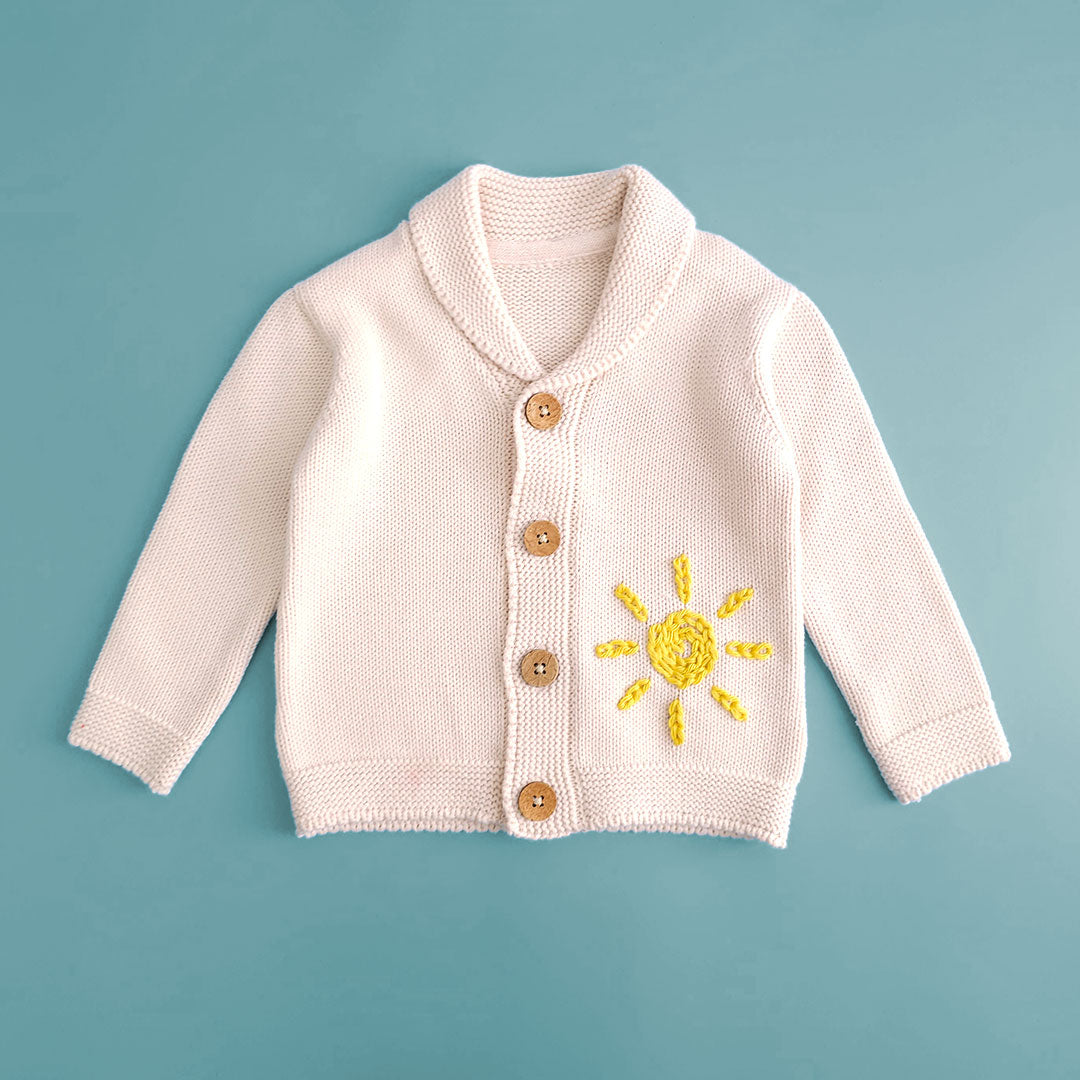 Sunshine - Cotton Embroidered Cardigan