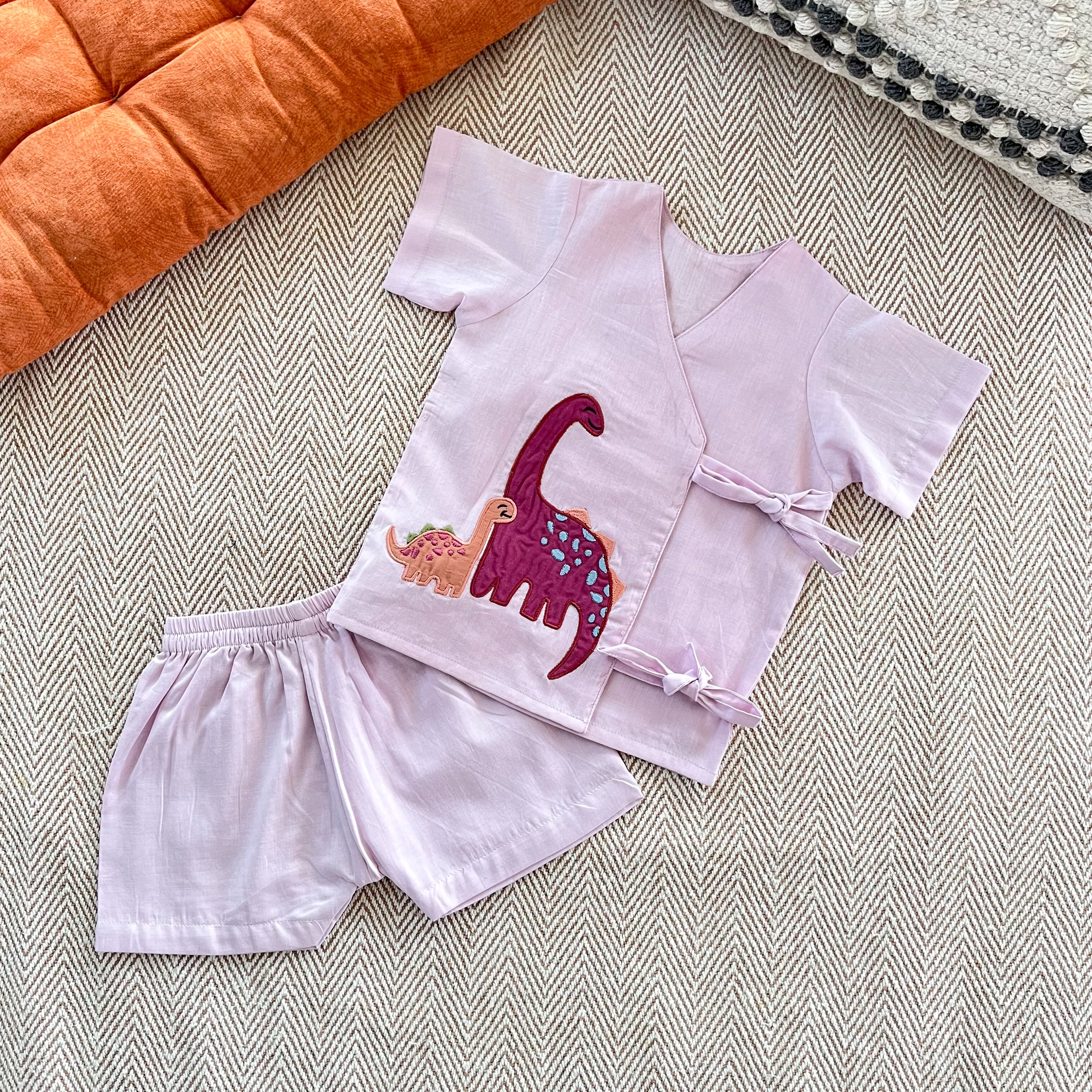 Dino Voile Jhabla Set - Totdot