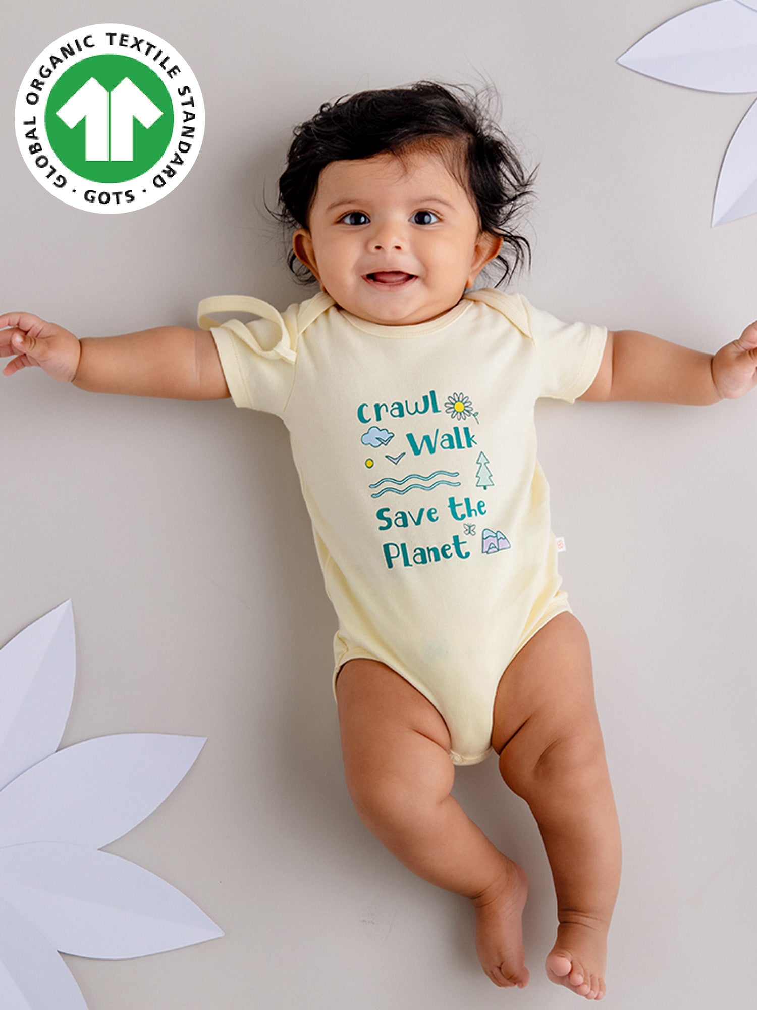 Take small steps - Organic Cotton Bodysuit - Totdot