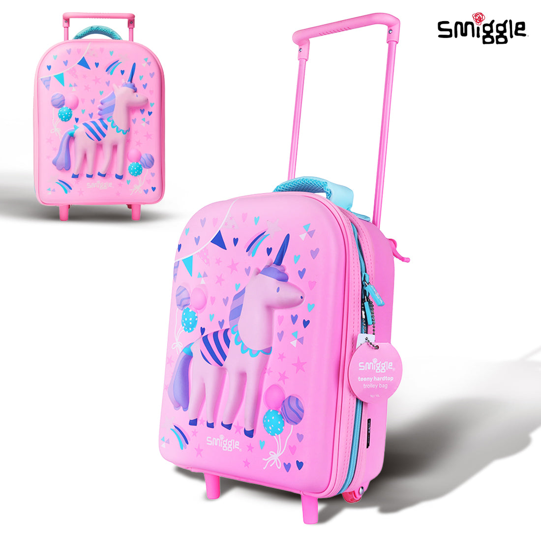 Glide Teeny Tiny Hardtop Trolley Bag Pink