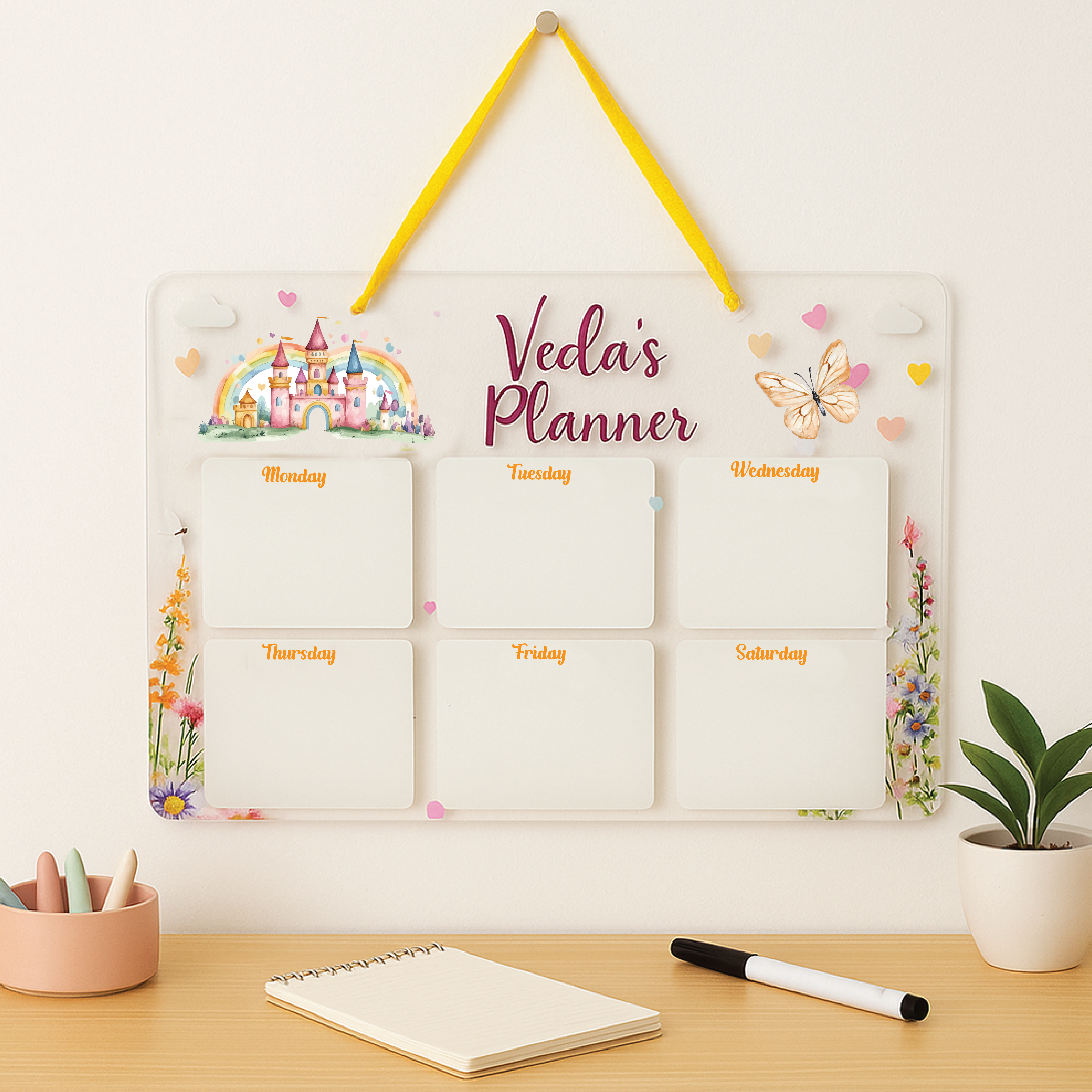 Acrylic planner - Majestic Castle