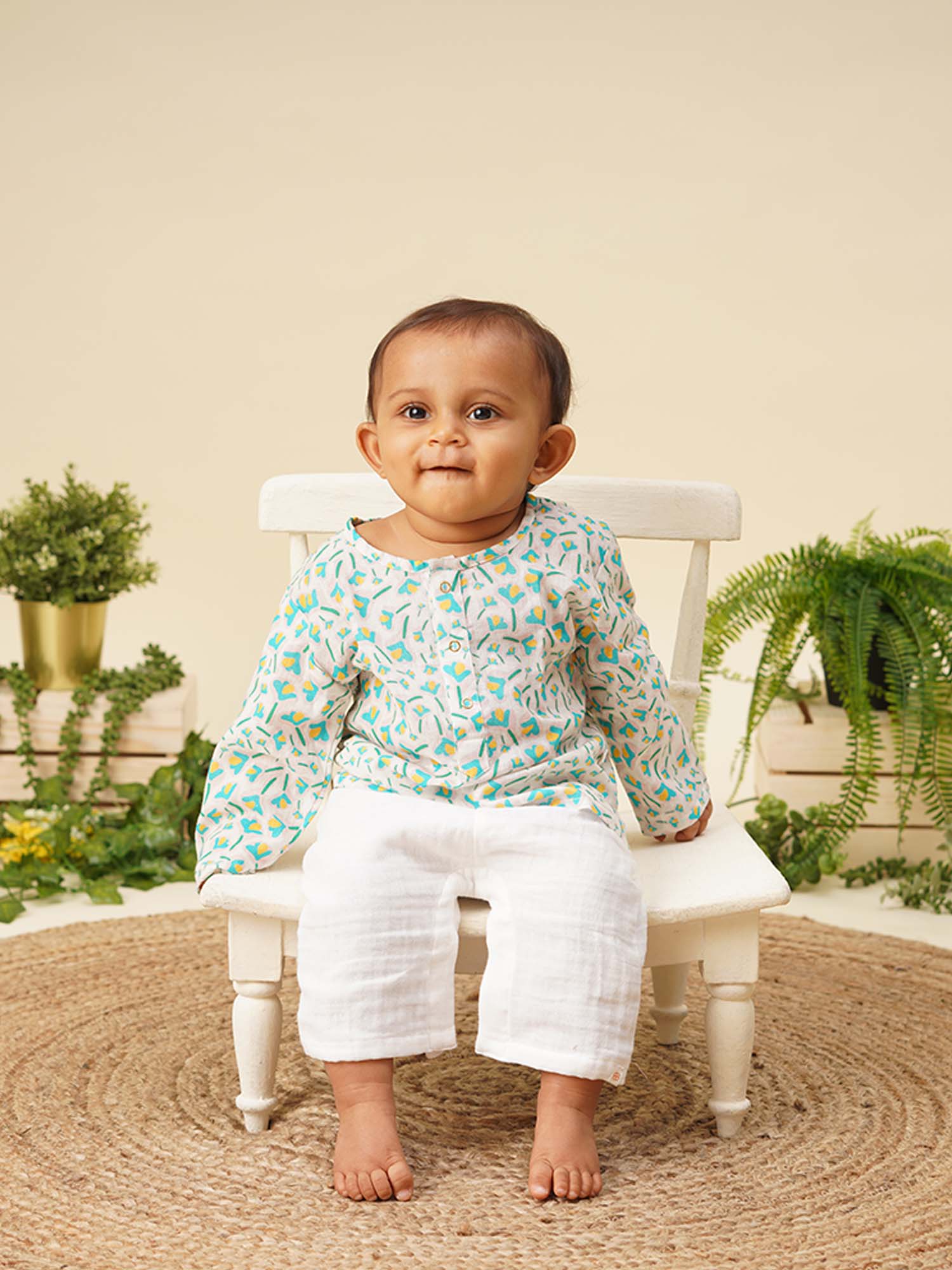 Flower Fields - Baby Kurta Set - Totdot