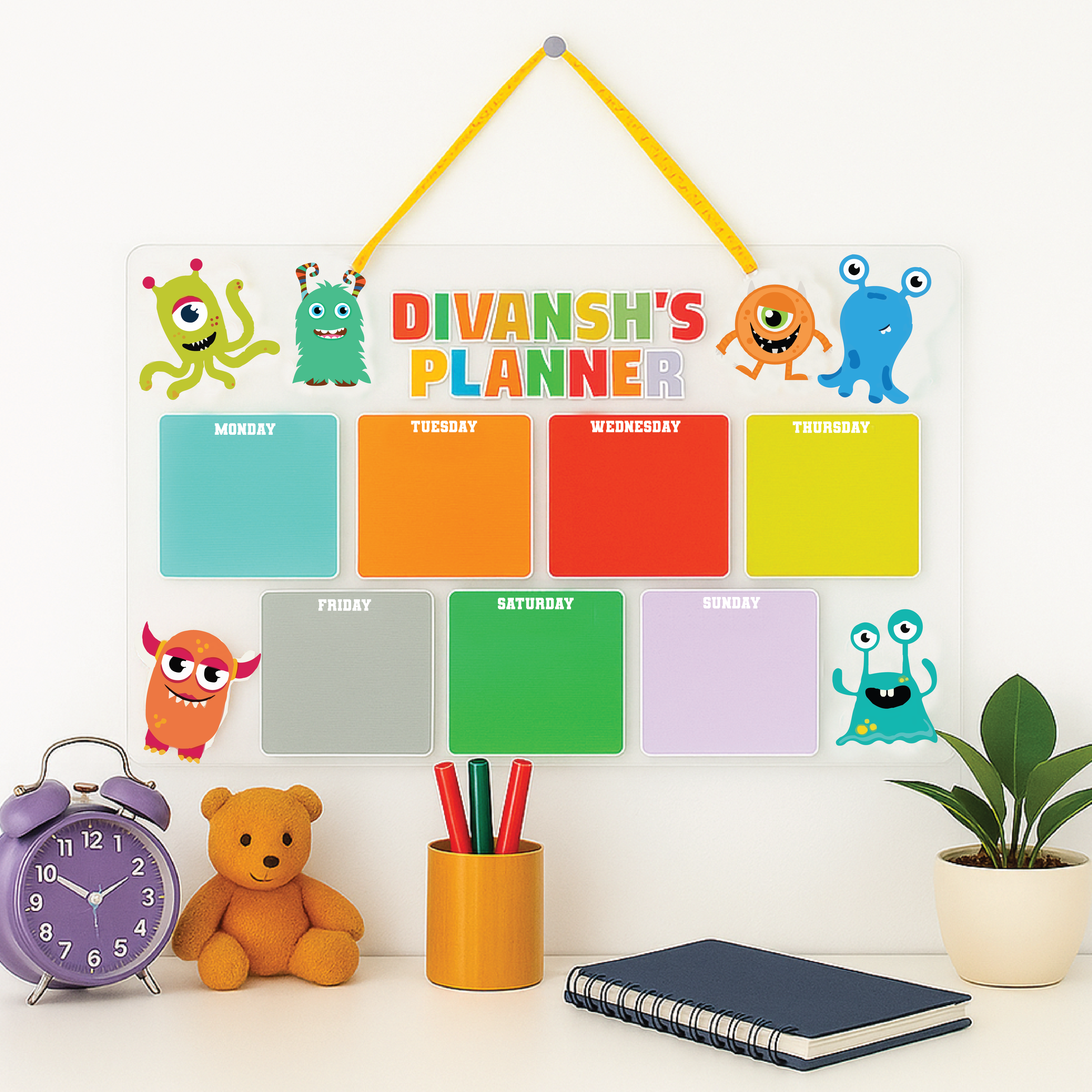 Acrylic planner - Monster Mash