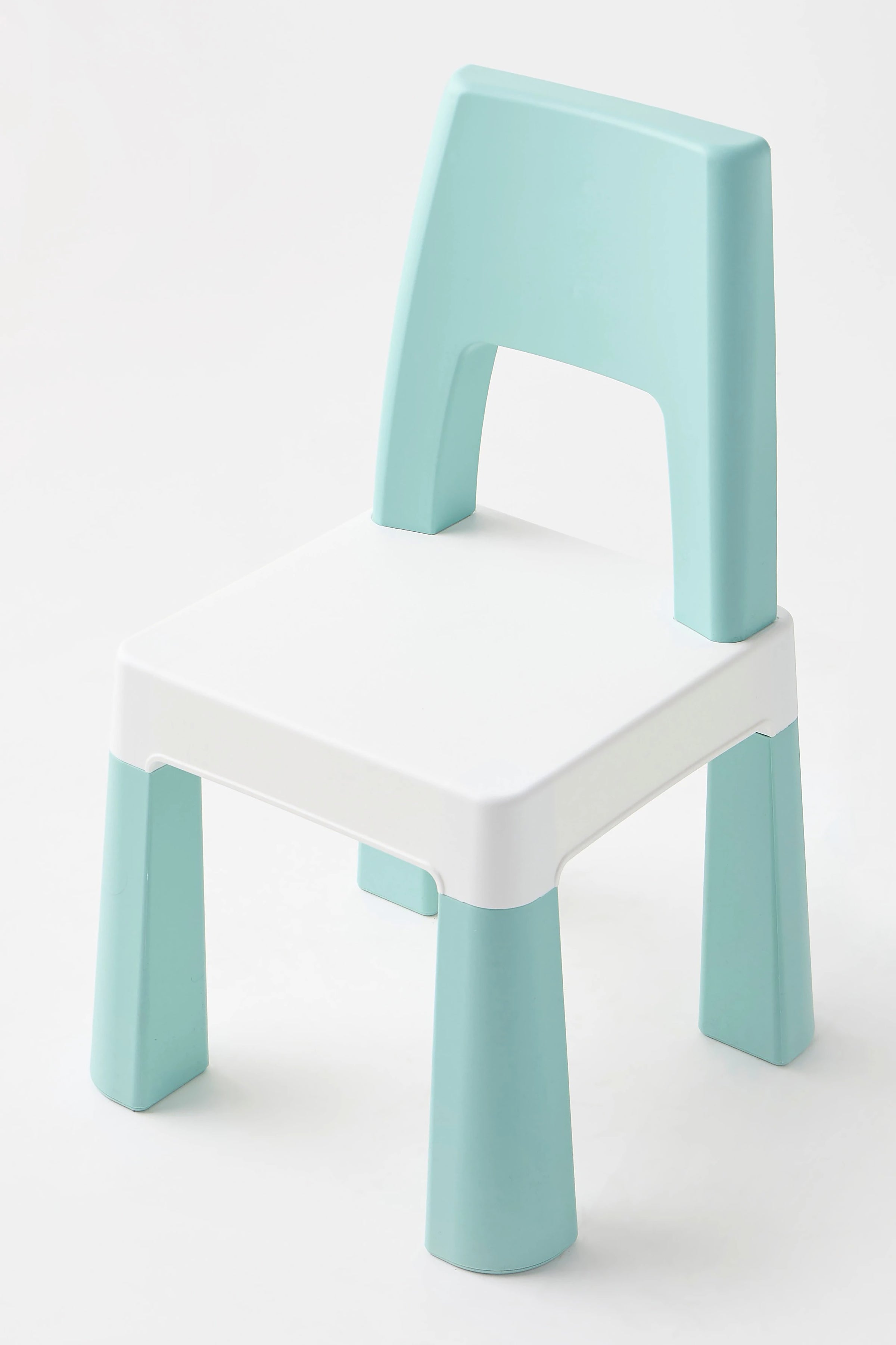 Learning Chair for Kids - Pastel Blue and white