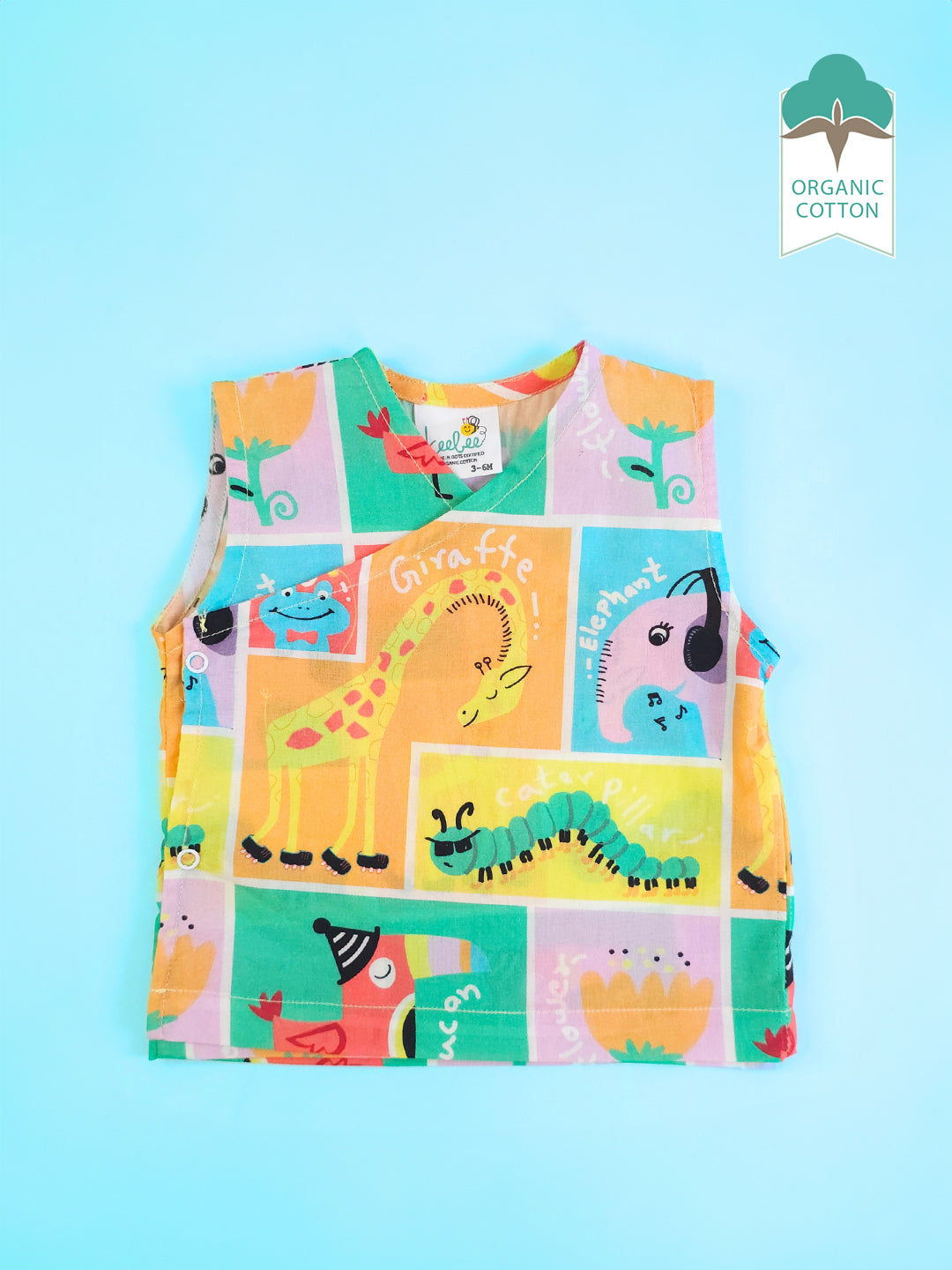 Zoo Crew - Organic Cotton Printed Baby Jabla - Totdot