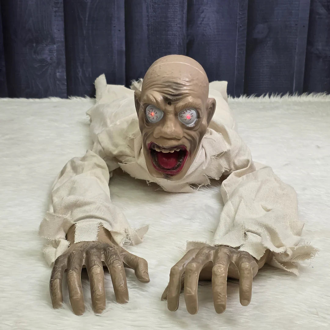 Animated Screaming Ghoul Crawling Creeper