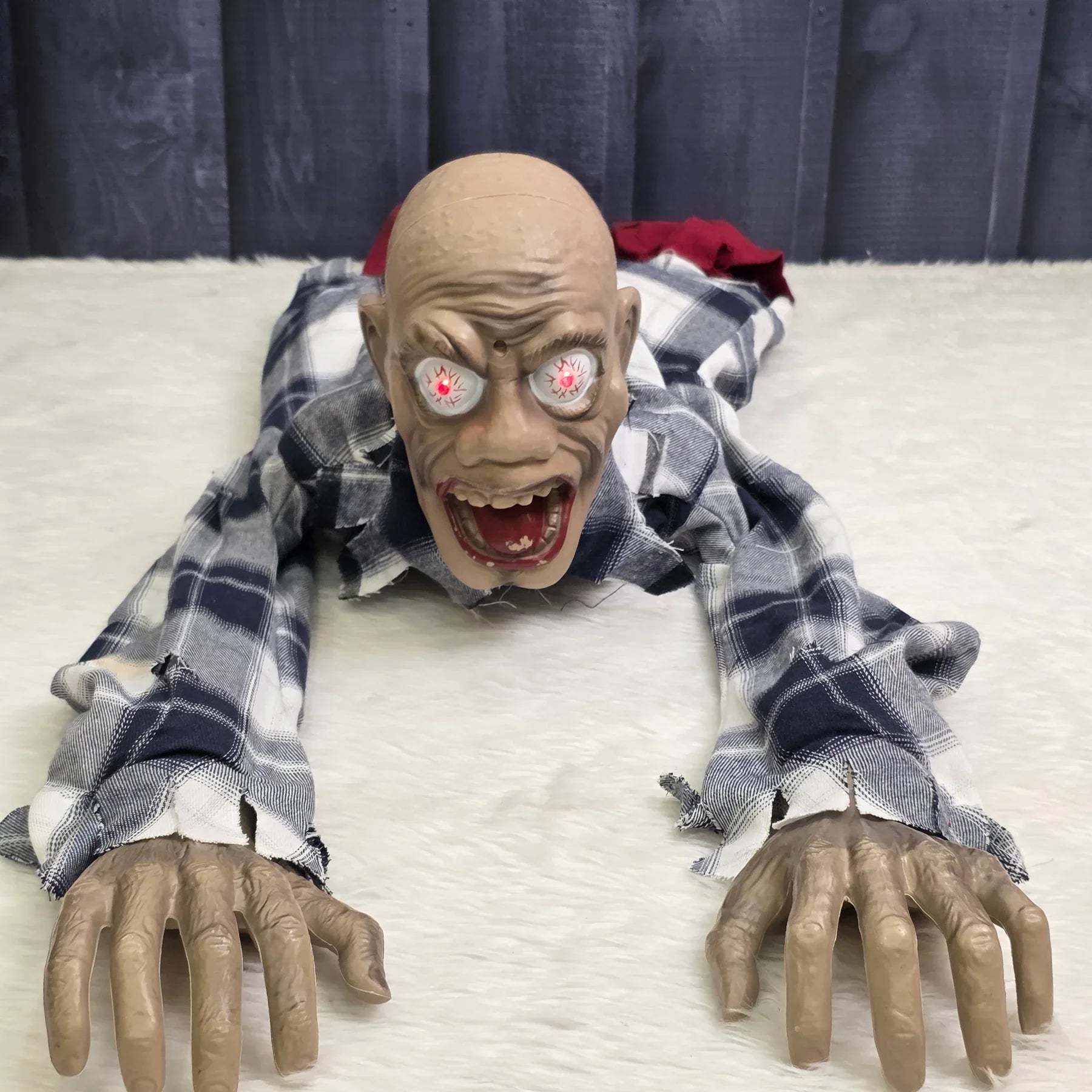 Animated Plaid Shirt Crawling Creeper