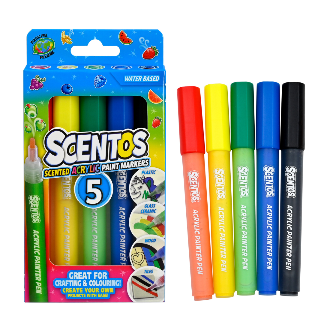 Scented Acrylic Markers - Pack Of 5