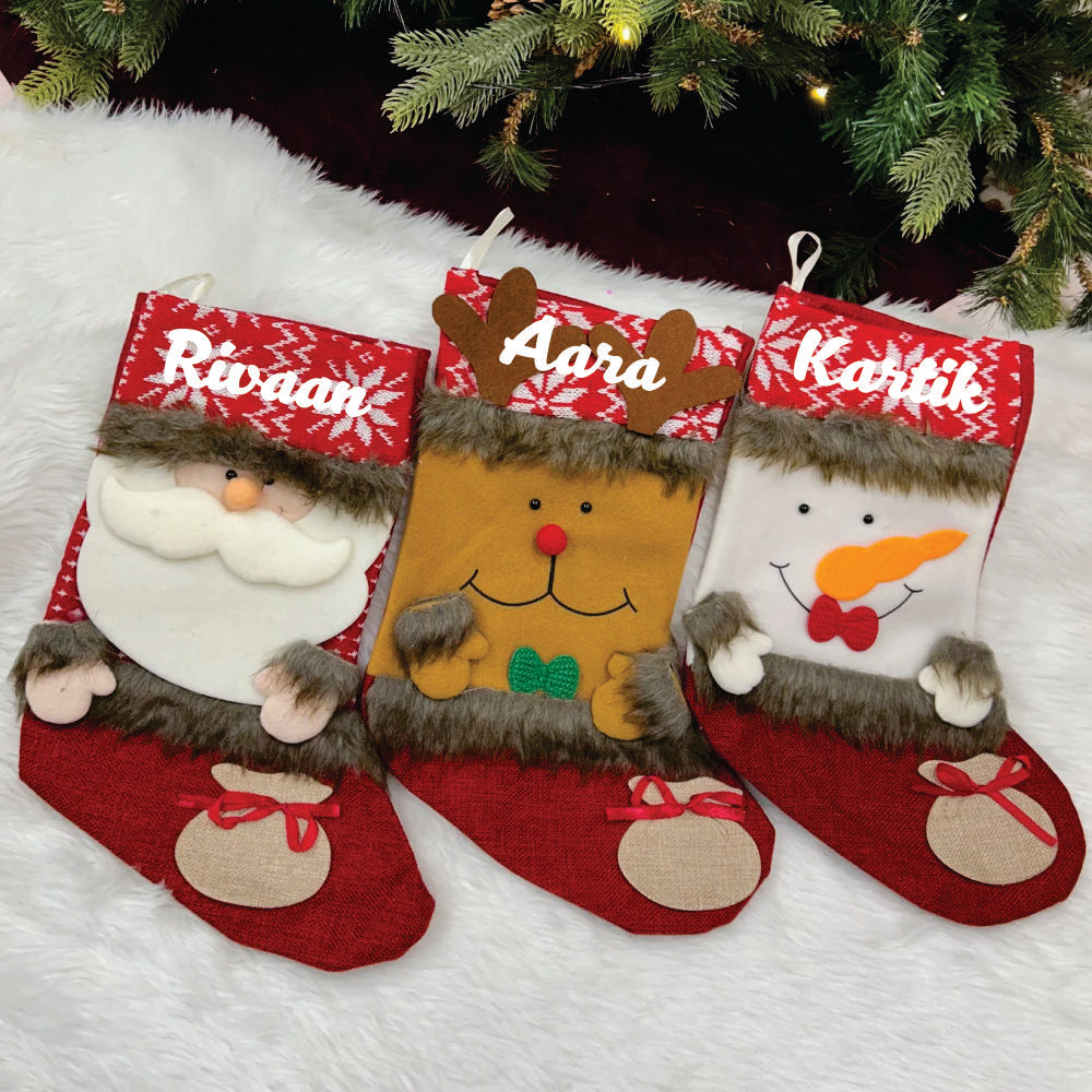 Jolly Joy Stocking - Set of 3