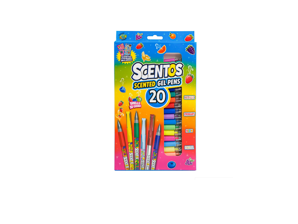 Gel Pens - pack of 20 (2 Sticker Sheets) Scentos