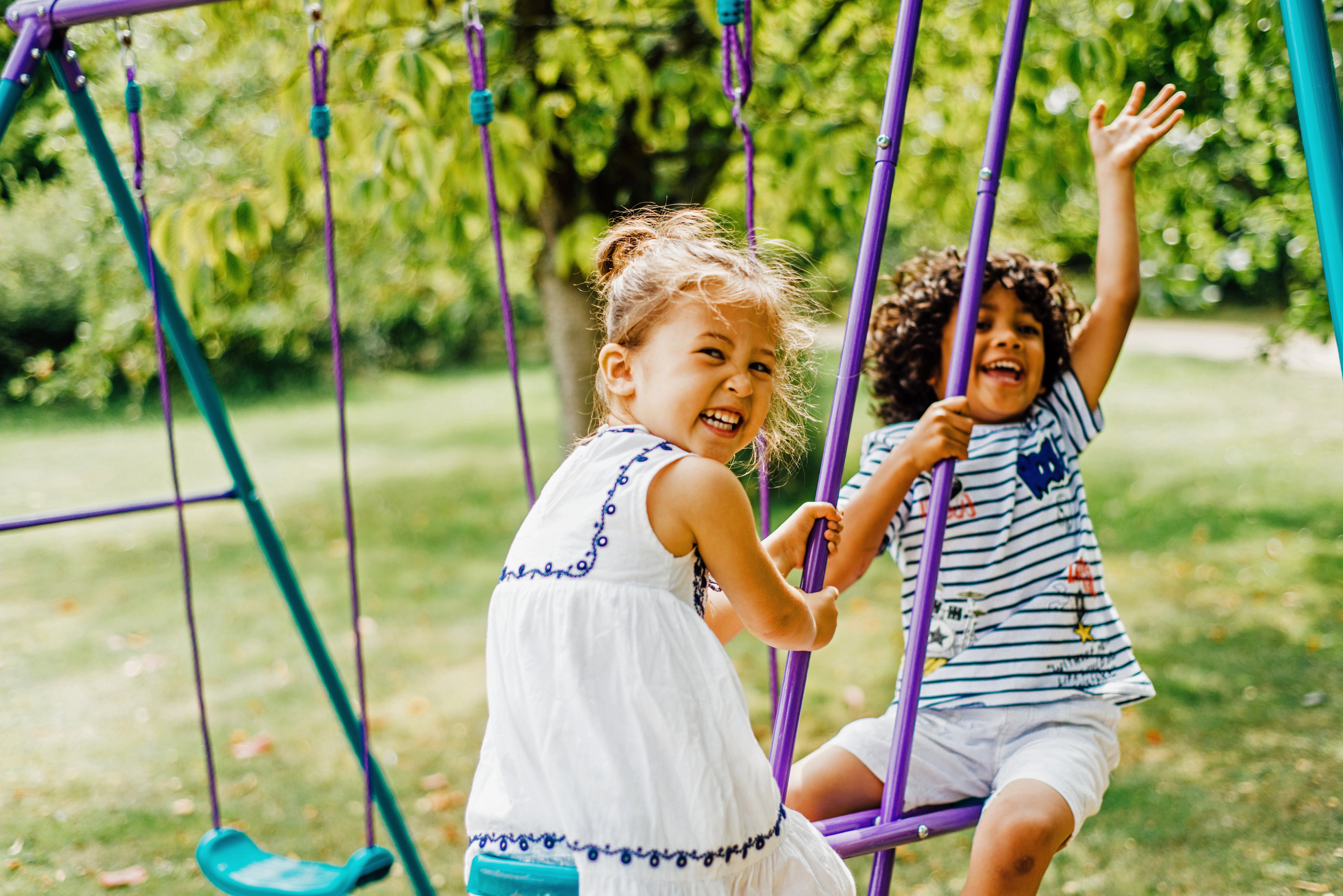 Helios Metal Single Swing And Glider Set
