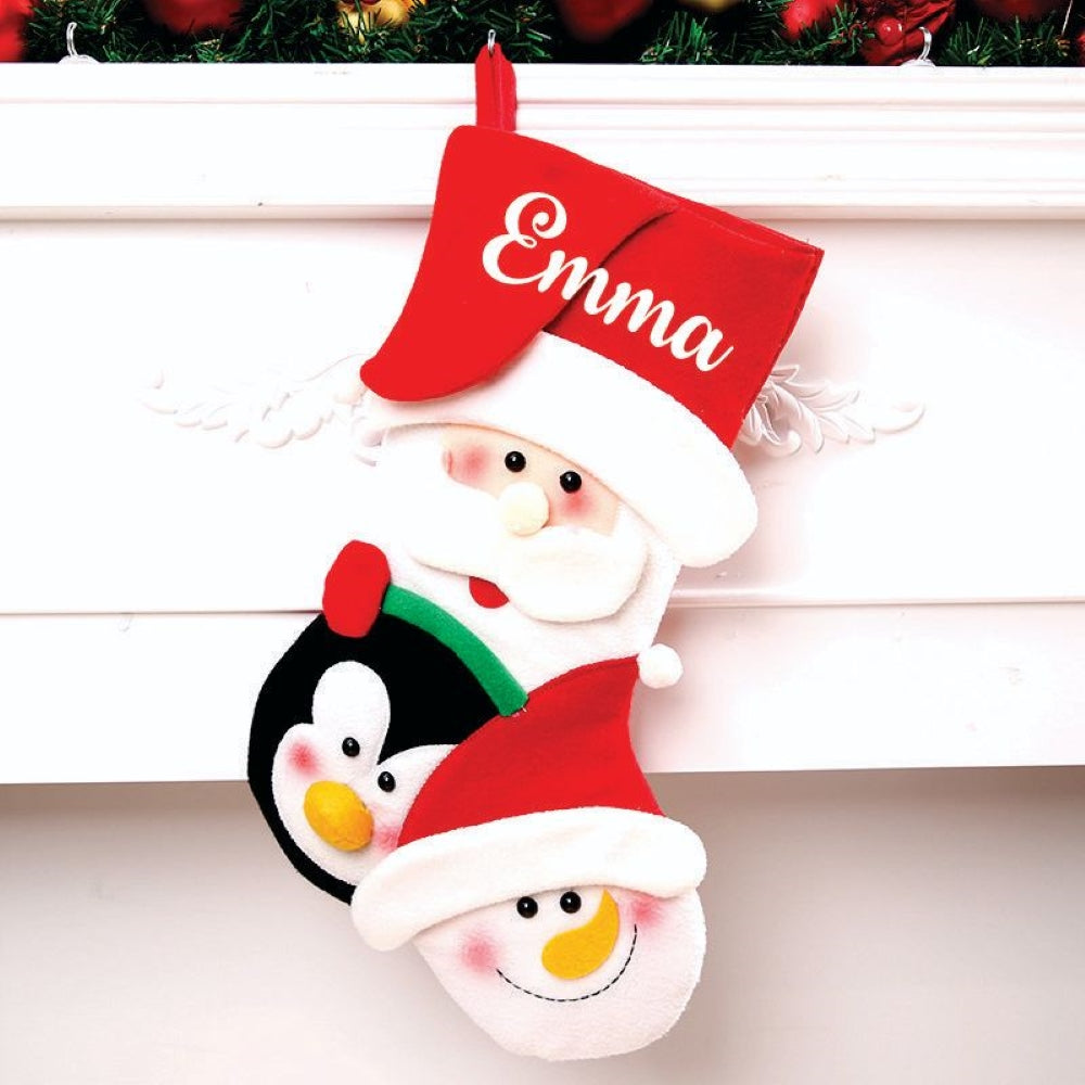 Happy Family Stockings - Santa (Red Cap)