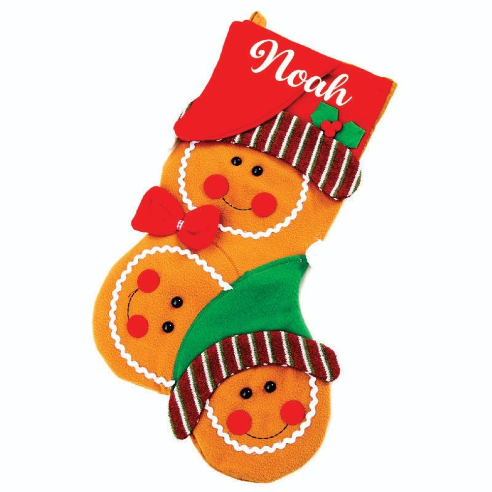 Happy Family Stockings - Gingerbread