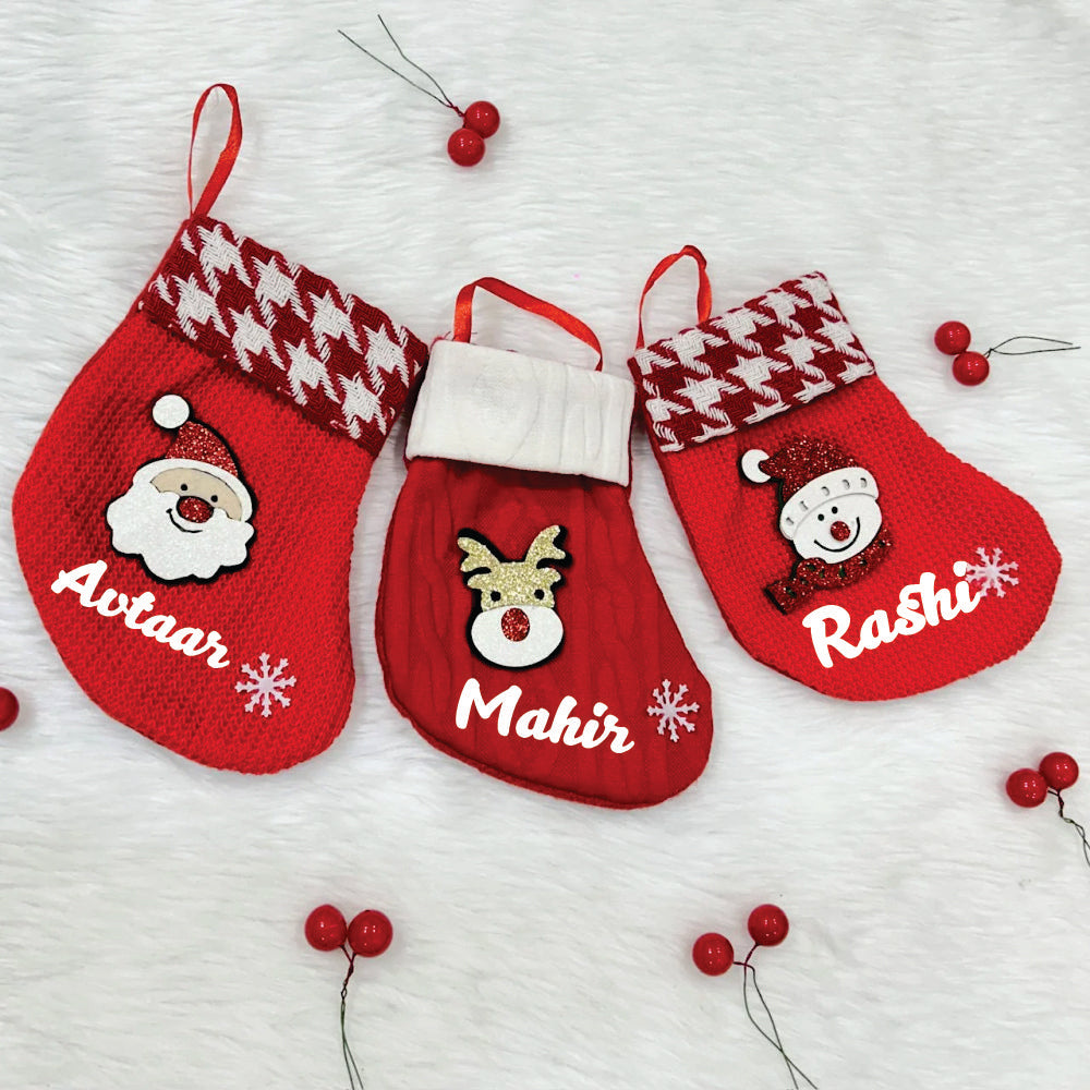 Jolly Trio Mini Stockings - Set of 3