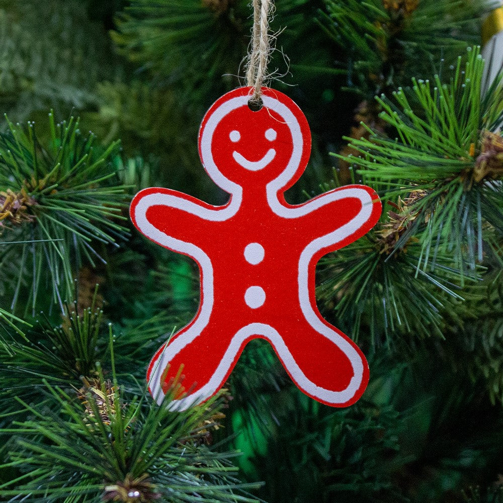 Radiant Red Ornaments- Gingerbread