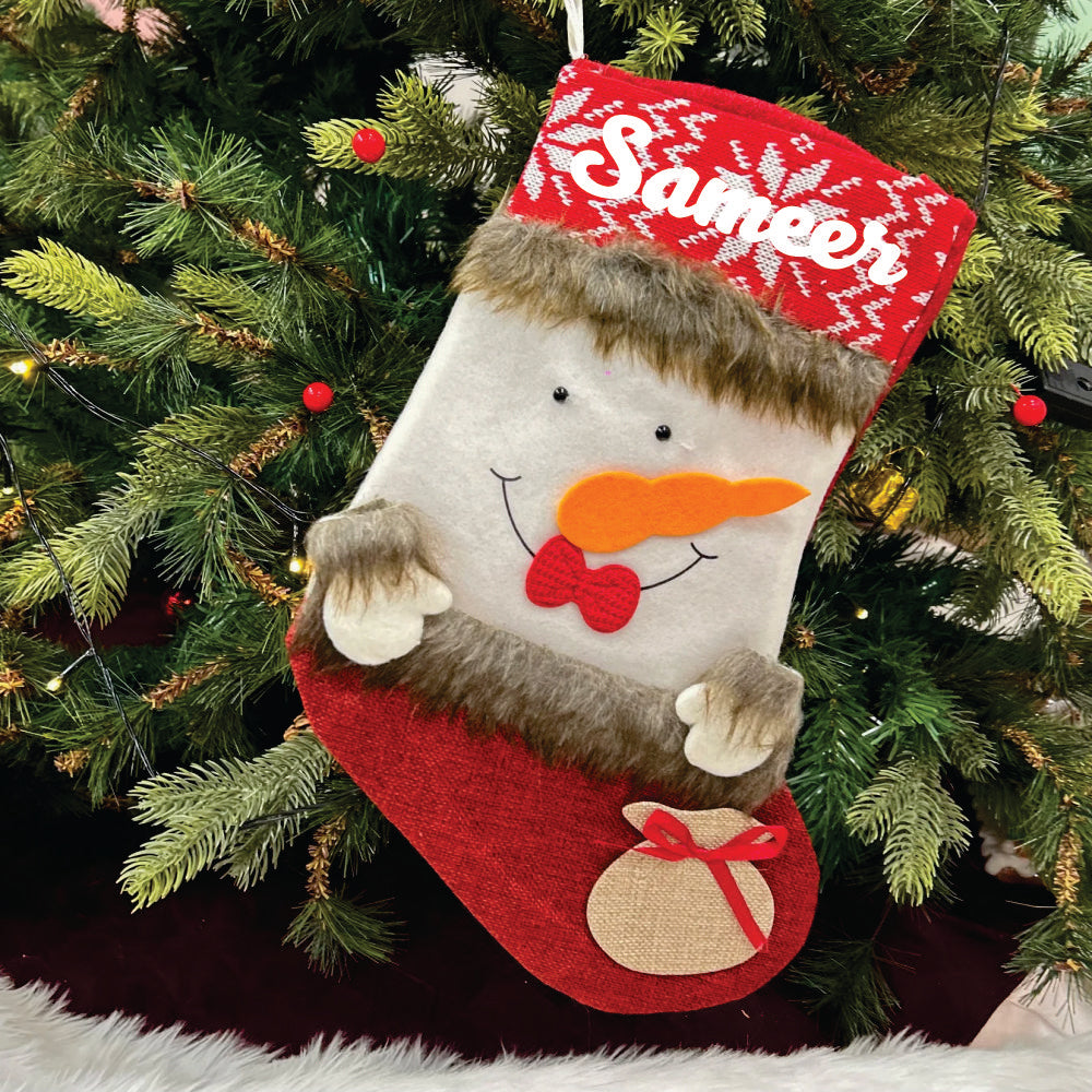 Jolly Joy Stocking - Snowman