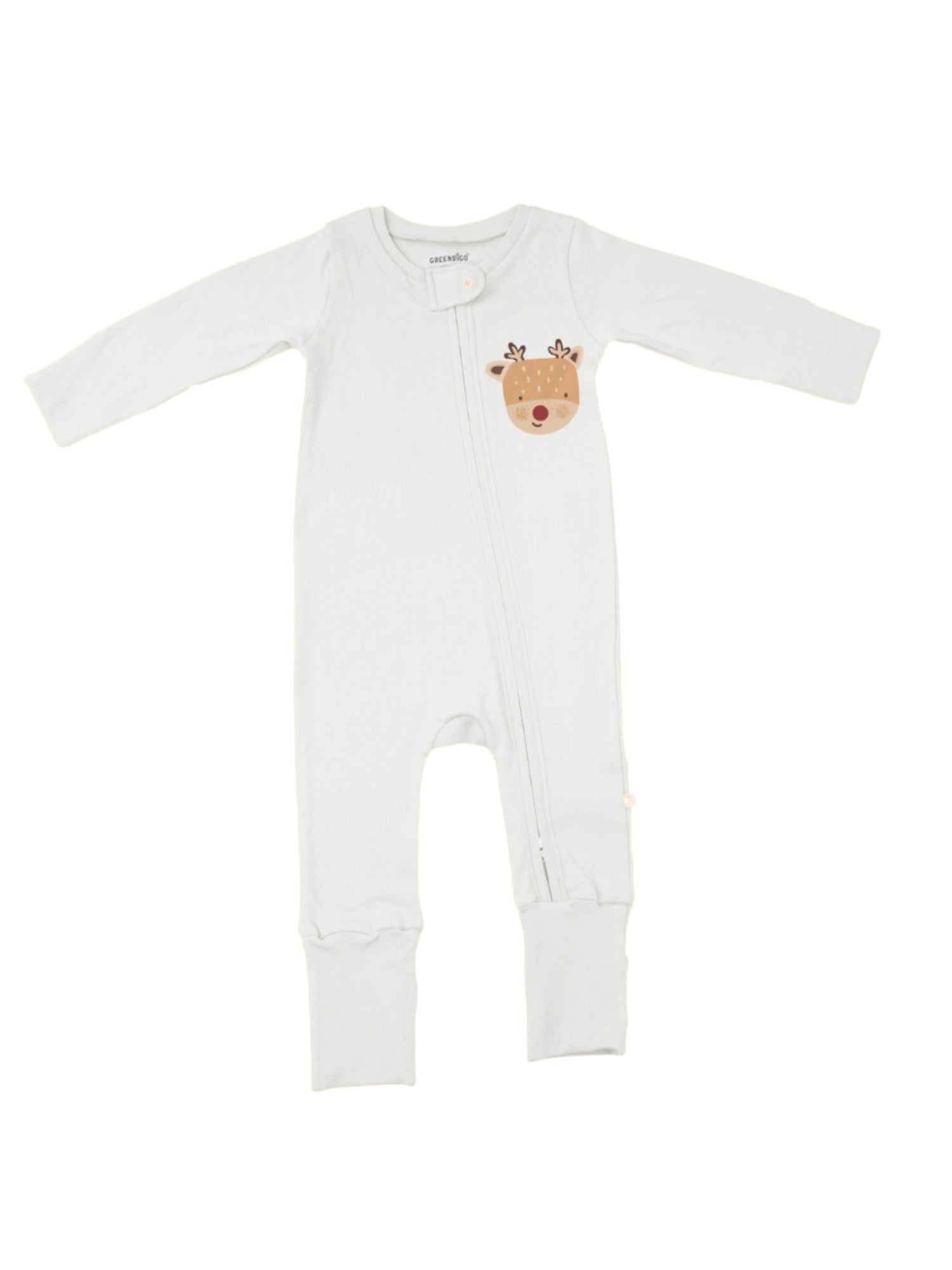 Baby Bamboo Sleepsuit Reindeer Rider