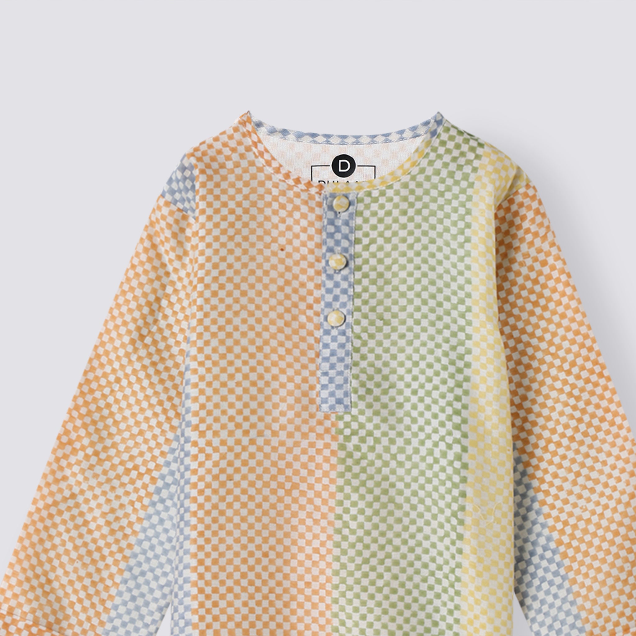 Chanderi Kurta Pyjama Set - Spot the Checks