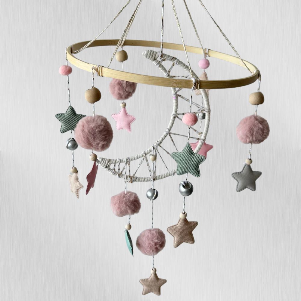 Starry Moon - Cot / Crib Mobile