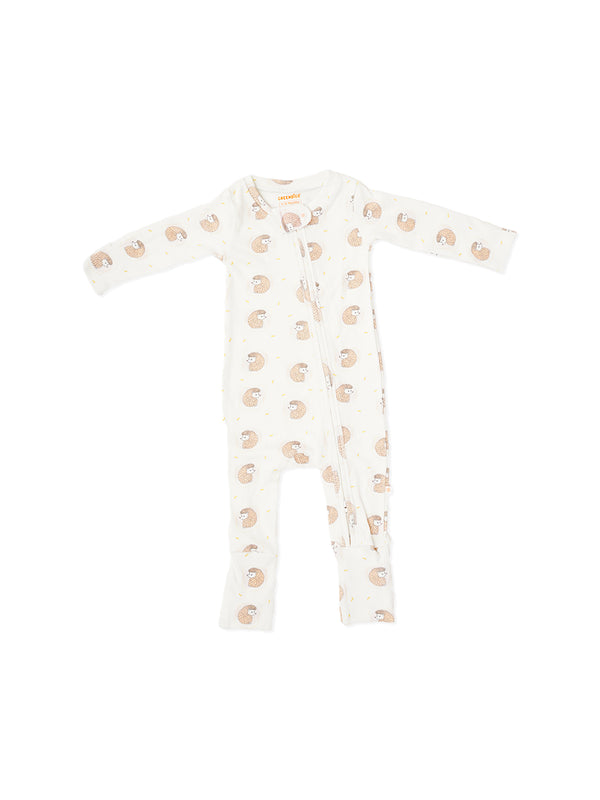 Spiky Snuggles - Infant Organic Bamboo Printed Sleepsuit