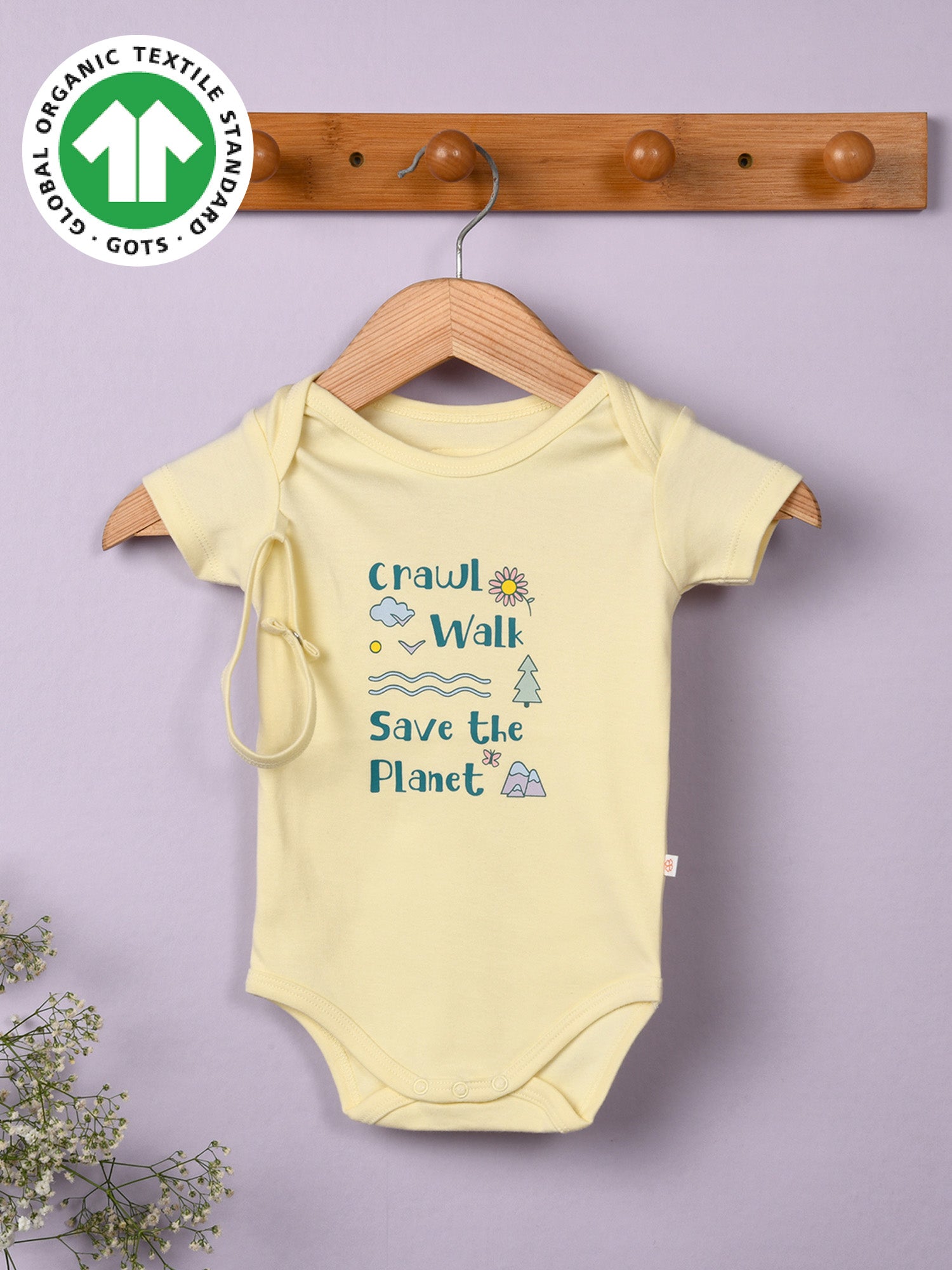 Take small steps - Organic Cotton Bodysuit - Totdot