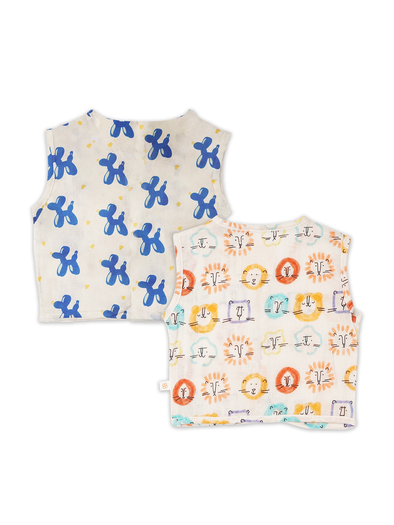 Cherished Friends - Baby Muslin Jhabla - Pack of 2 - Totdot