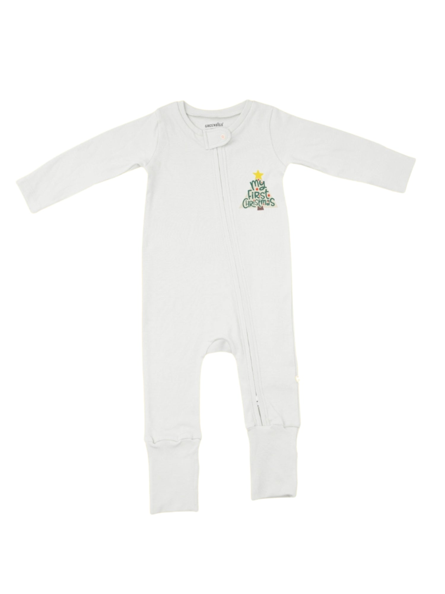 Baby Bamboo Sleepsuit First Christmas