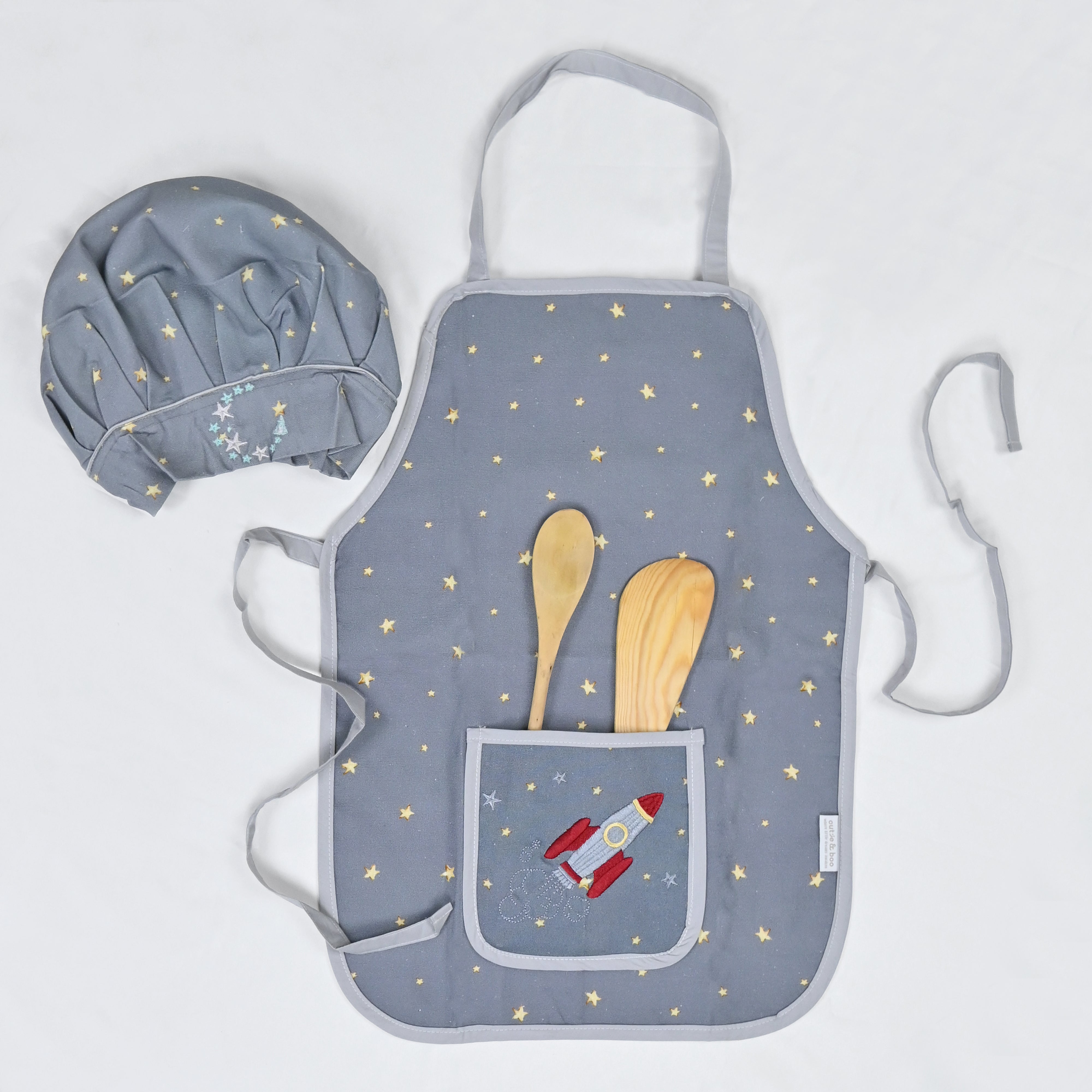 To The Moon And Back Apron Set - Little Chef Duo Set