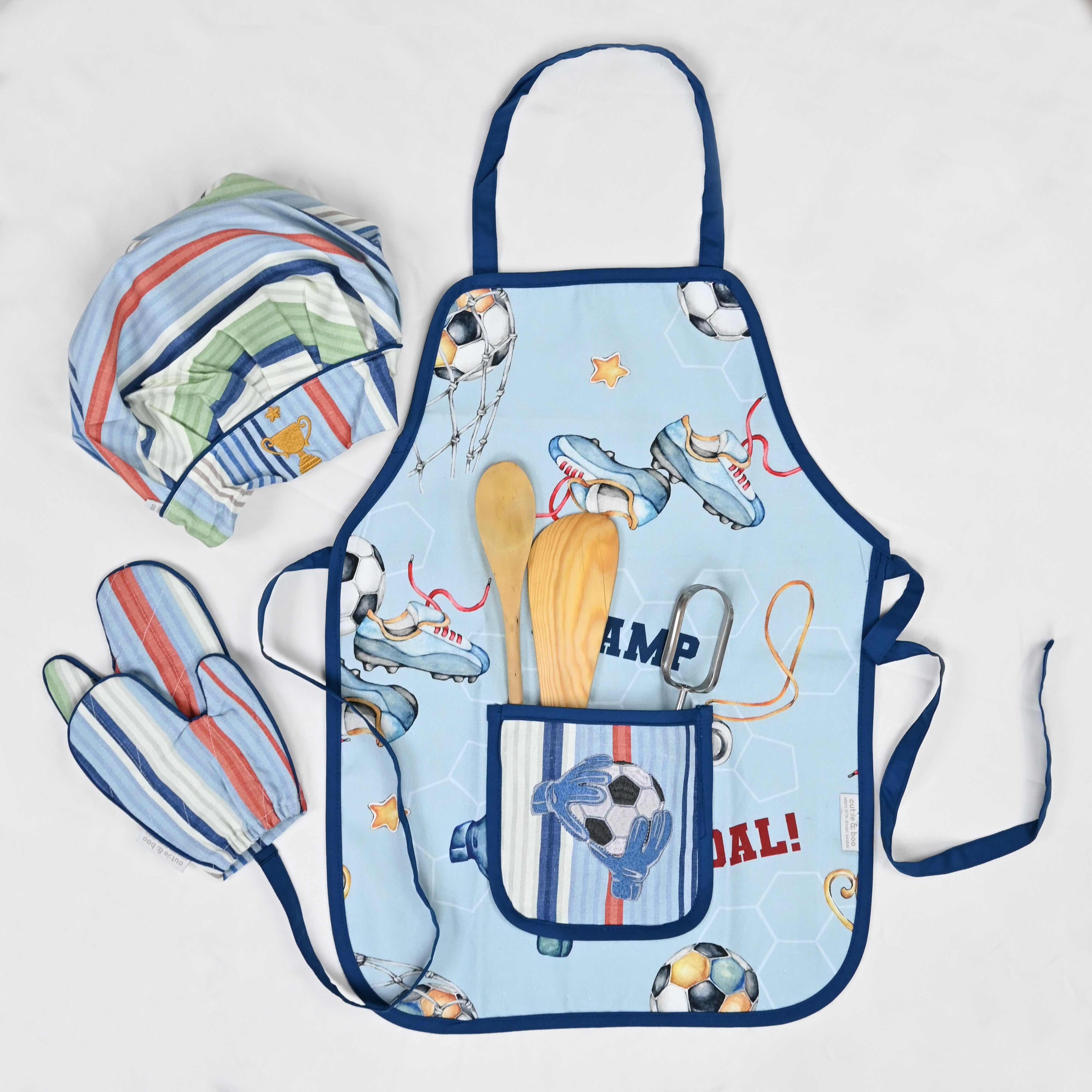 The Game Plan Apron - Little Chef Trio Set