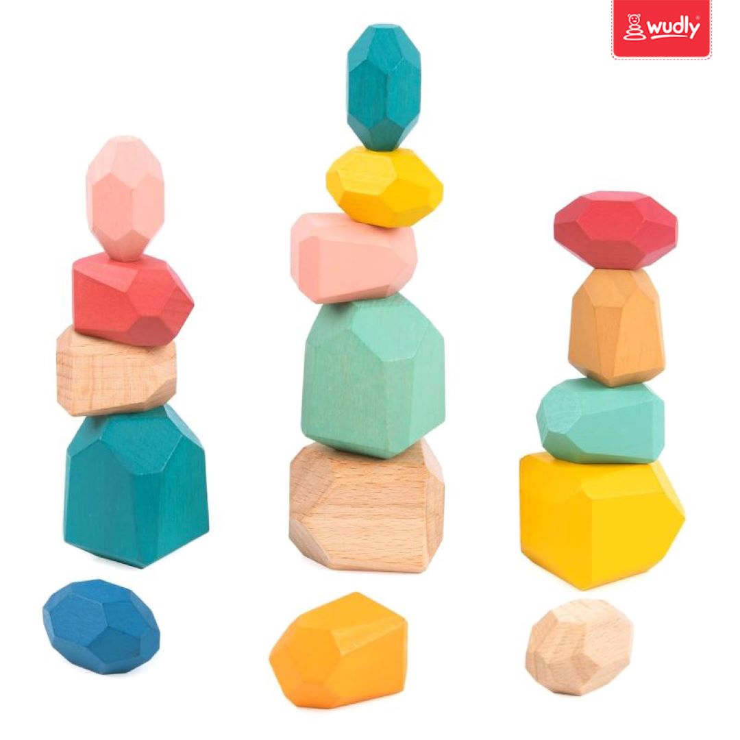 Wooden Balancing Stone For Kids