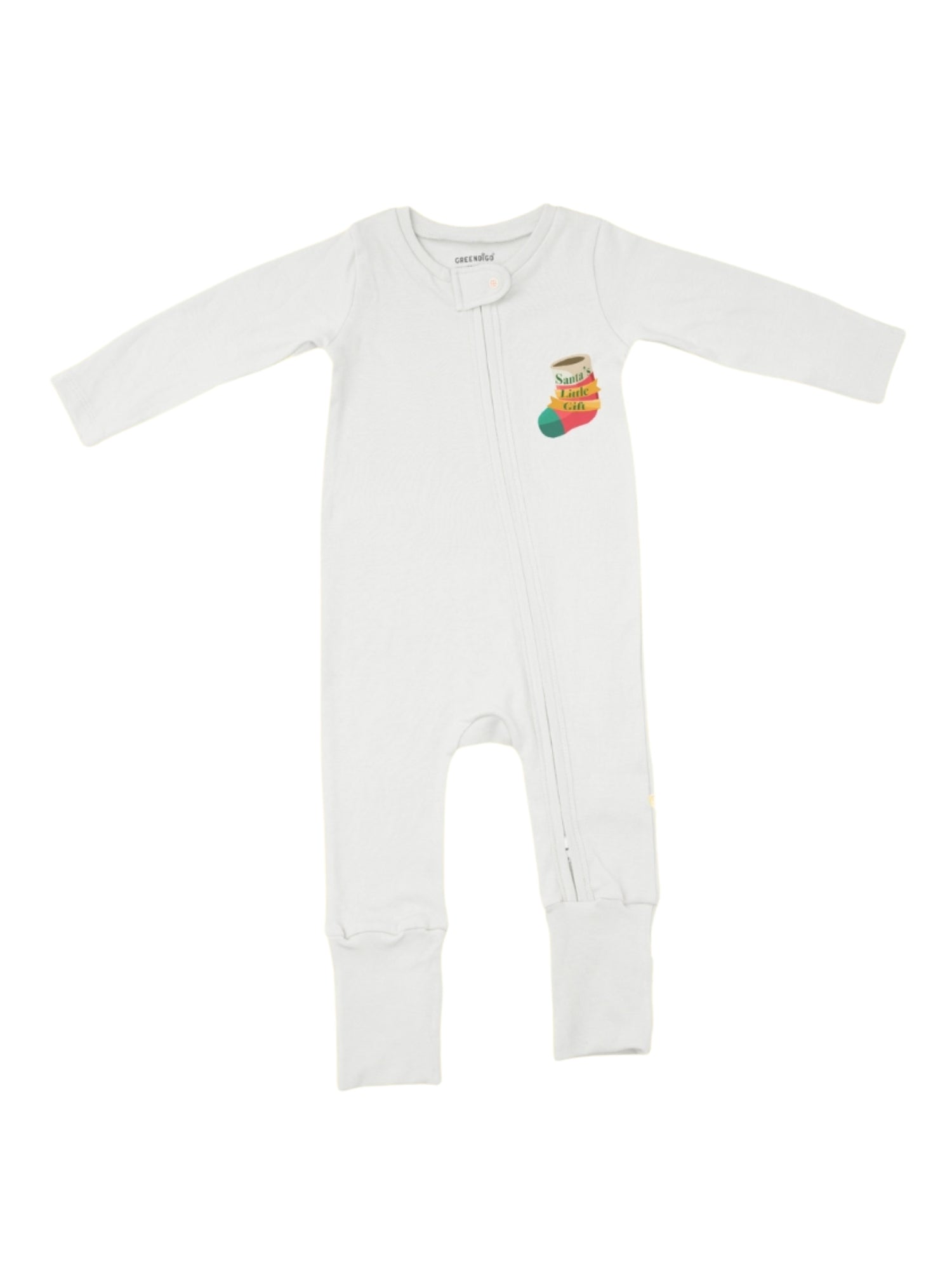 Baby Bamboo Sleepsuit Santa's Gift