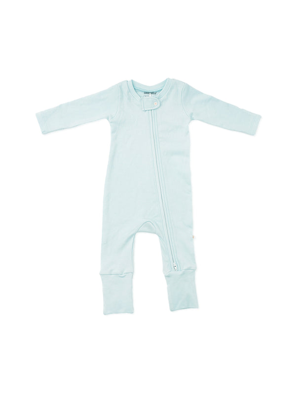 Blue Skies - Infant Organic Bamboo Solid Sleepsuit