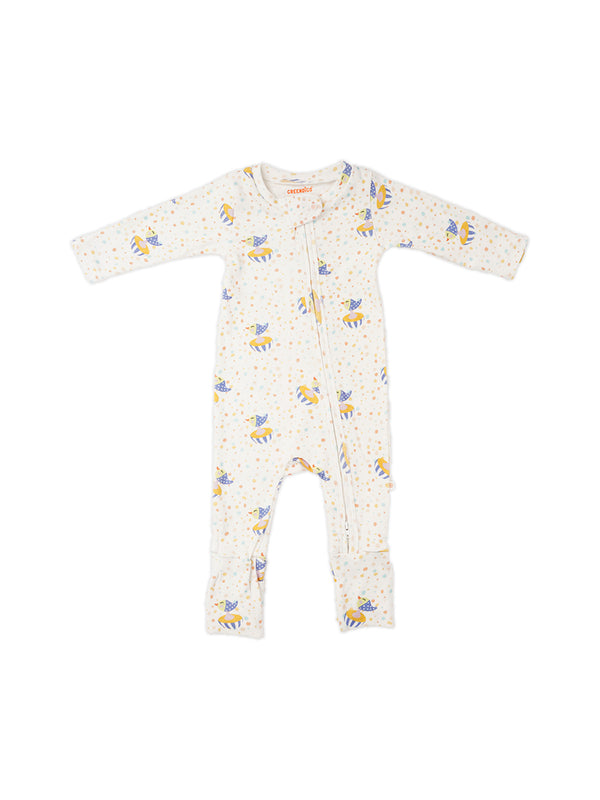 Chirpy Chicks - Infant Organic Bamboo Printed Sleepsuit