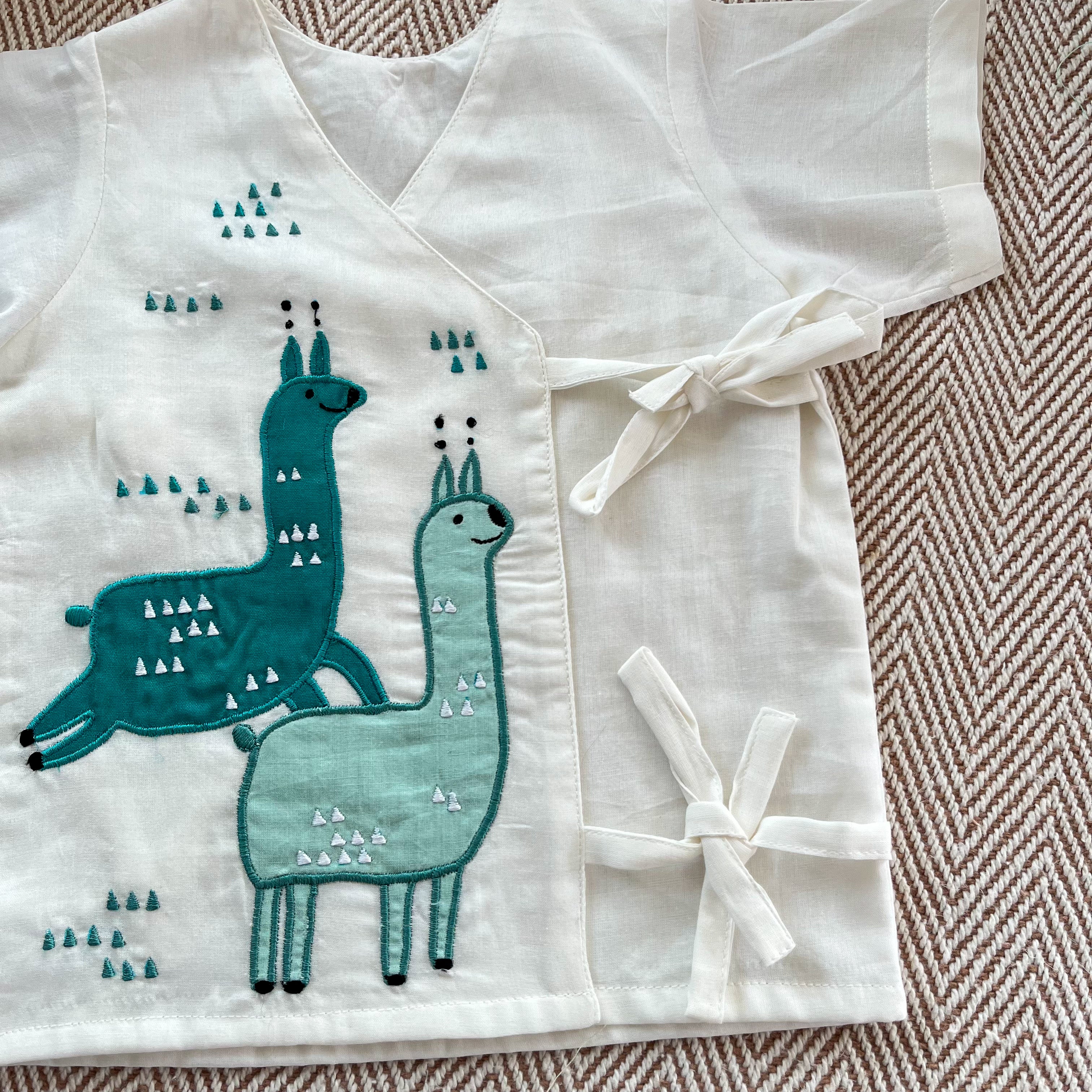 Alpacas Voile Jhabla Set - Totdot