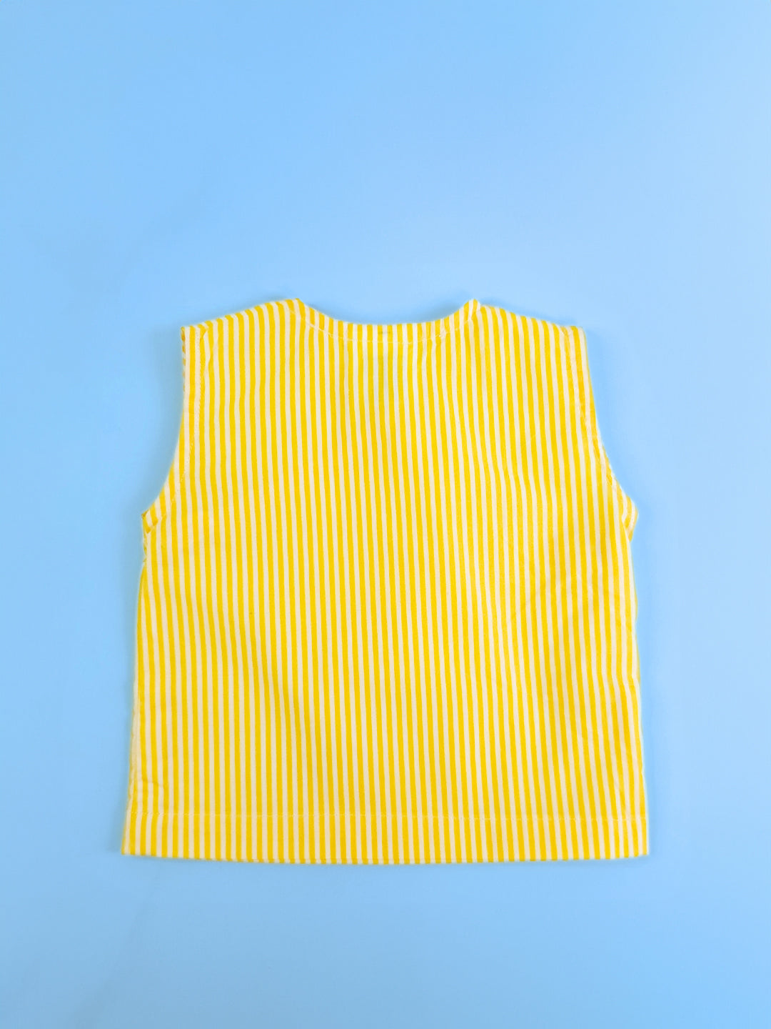 Yellow - Organic Cotton Striped Baby Jabla - Totdot