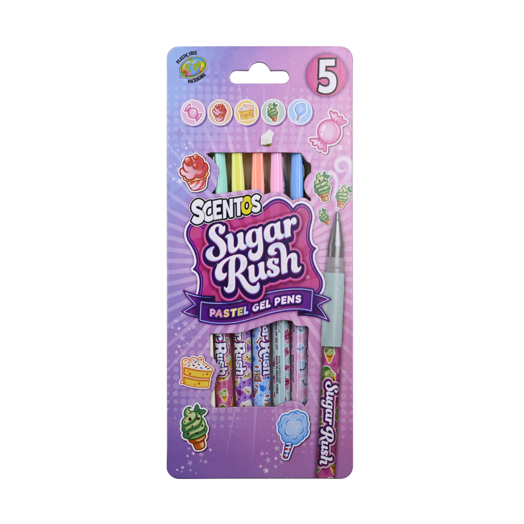 Sugar Rush Scented Pastel Gel Pens, Pack of 5